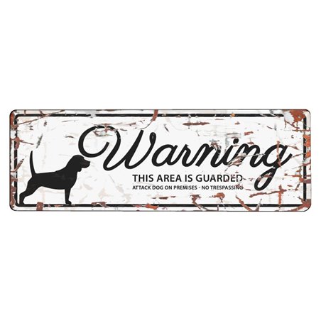 Beware of dog sign: beagle