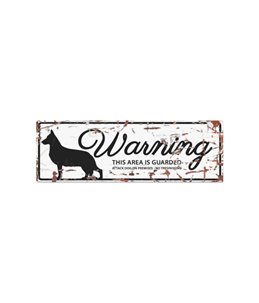 Beware of dog sign: german shepherd