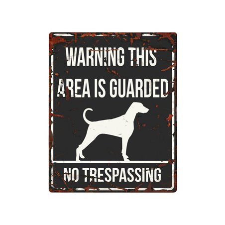 Beware of dog sign: dalmatian