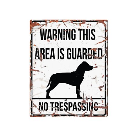 Beware of dog sign: stafford