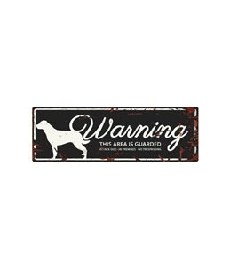 Beware of dog sign: Rottweiler