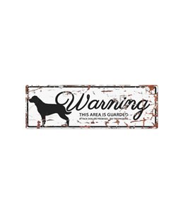 Beware of dog sign: Rottweiler