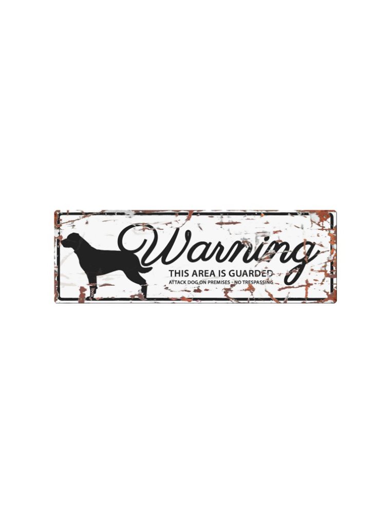 Beware of dog sign: Rottweiler