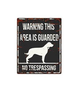 Beware of dog sign: Rottweiler