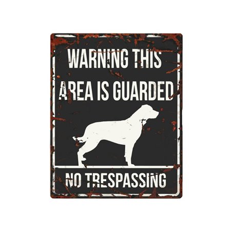 Beware of dog sign: rottweiler