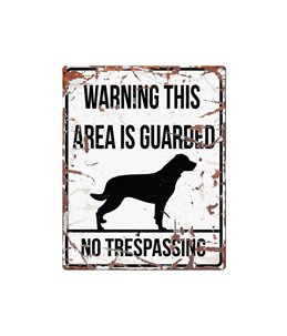 Beware of dog sign: Rottweiler