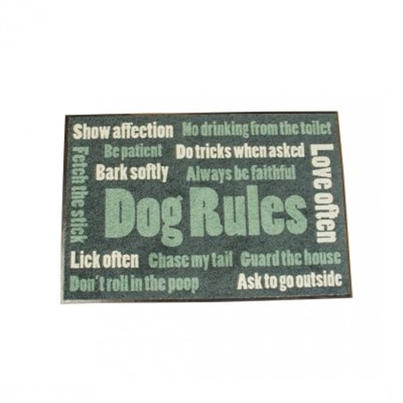 Vloermat indoor dog rules