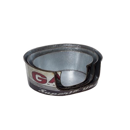 Zinc basket gasoline set each 1 pcs