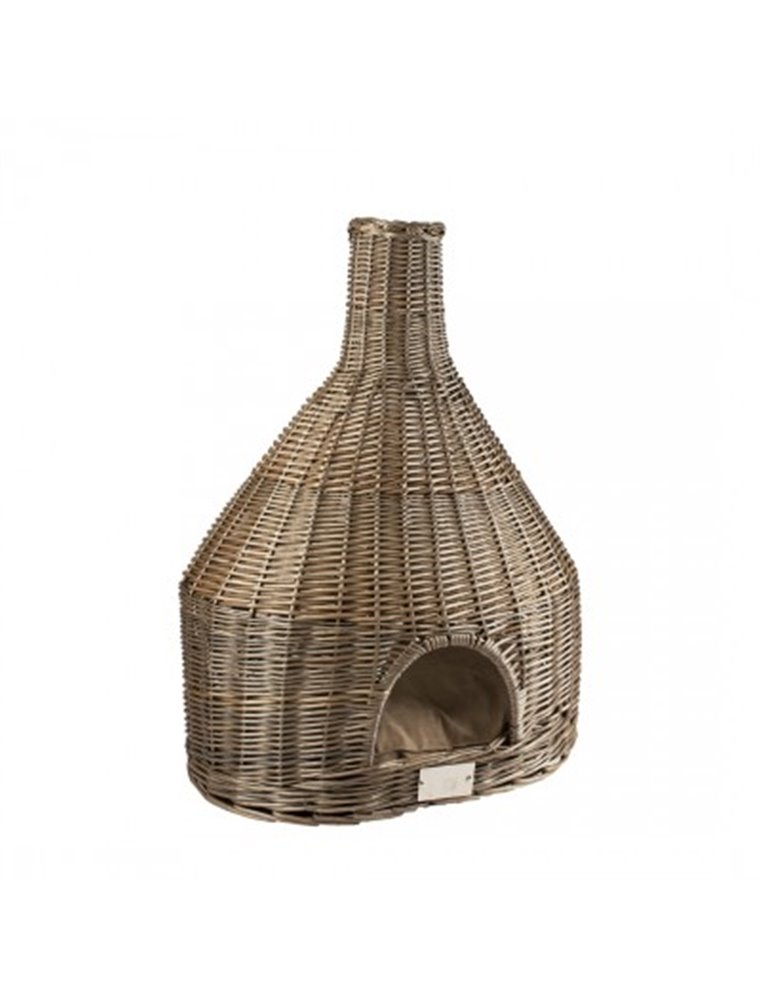 Provence rieten iglo met kussen