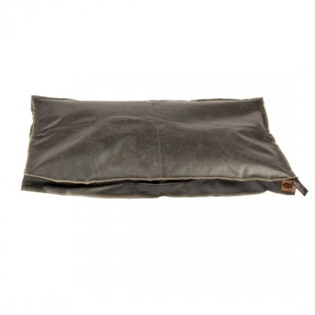 Leatherette block kussen siesta caviar