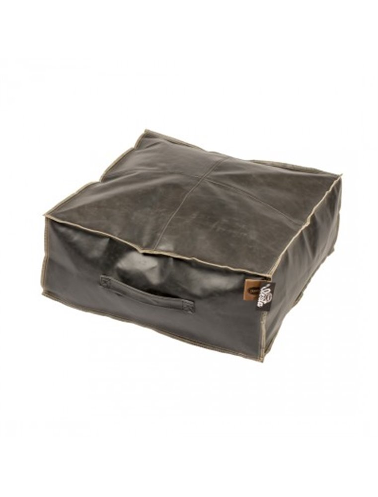Leatherette Poef Siesta Caviar