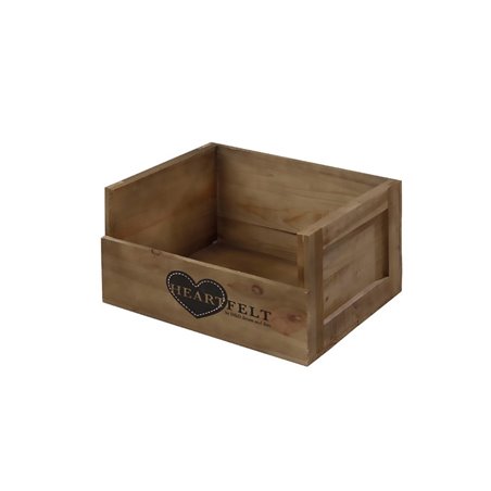 Heartfelt wooden crate heaven