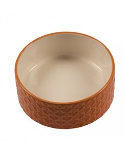 Eetkom stone deco naranja