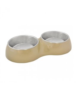 Eetkom Dubbel + Houder Glossy Duo