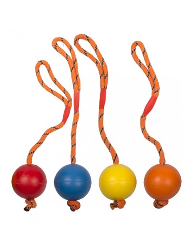 Rubber Ball with Rope Mix
