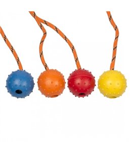 Rubber Dental Ball with Rope Mix