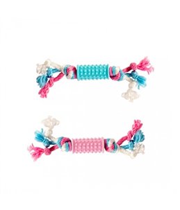 Puppy TPR Stick met katoen touw
