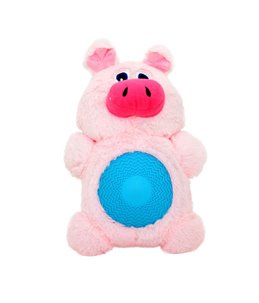 Plush pig with squeaker belly