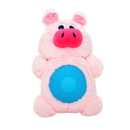 Plush pig with squeaker belly
