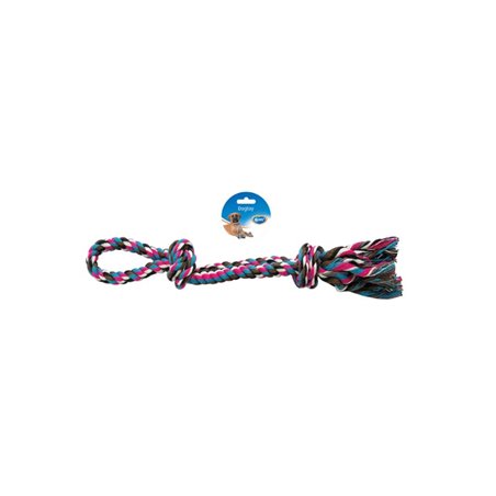 Knotted cotton 2 knots double loop
