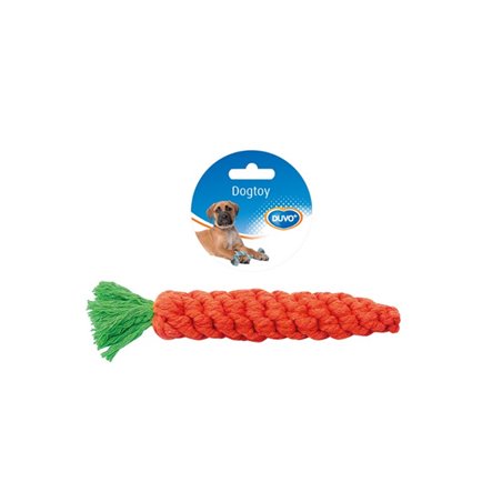 Knotted cotton carrot