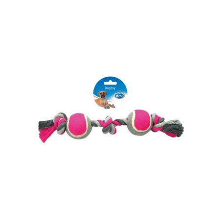 Knotted cotton 3 knots tennis ball 2x