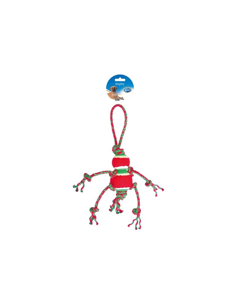 Knotted Cotton Tennis Ball Doll