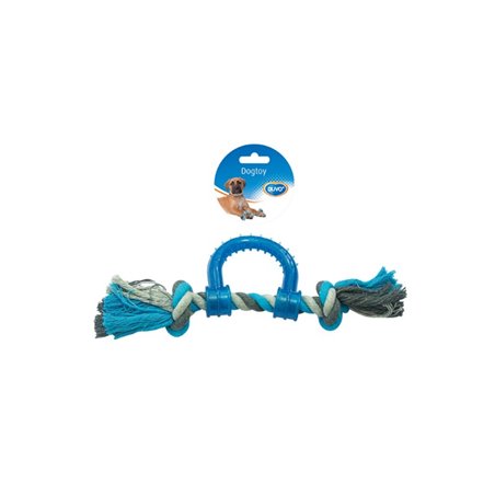 Knotted cotton pull ring plastic