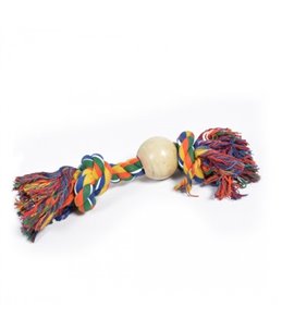 Knotted Rope + Rubber Ball