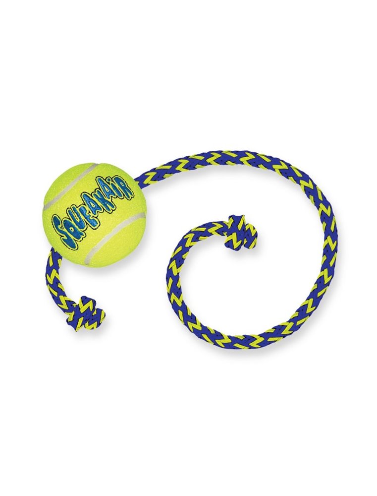 KONG AIR SQUEAKAIR TENNIS BALL + TOUW