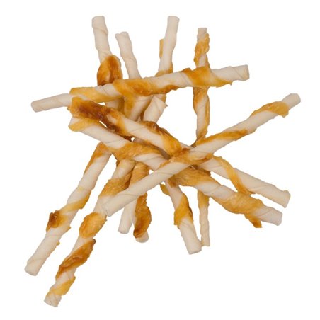 Bones! gedraaide gebleekte kippensticks