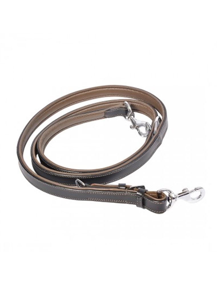 Metal Leder Leiband Duo