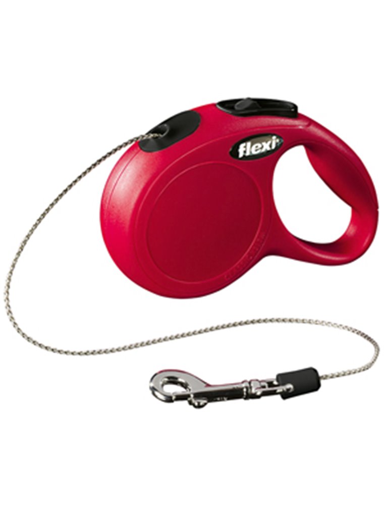 Flexi new classic cat koord xs rood 3m-8kg