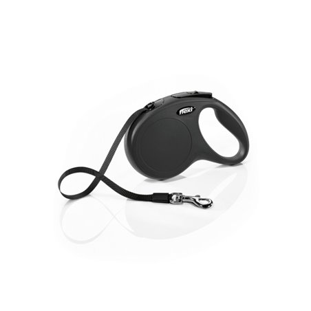 Flexi new classic band m zwart 5m- 25kg