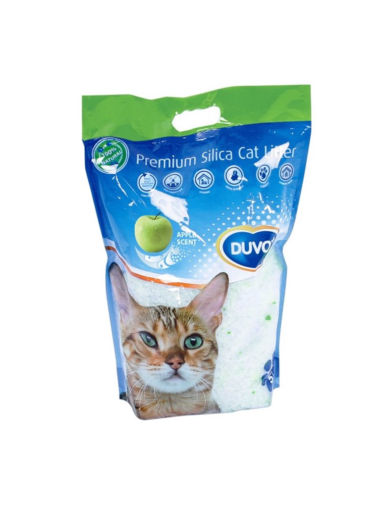 Kattenbakvulling premium silica appel