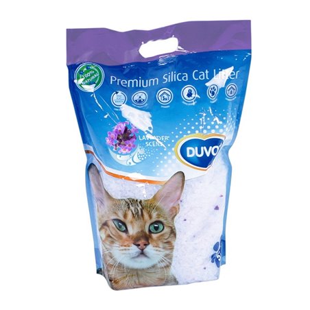 Kattenbakvulling premium silica lavendel