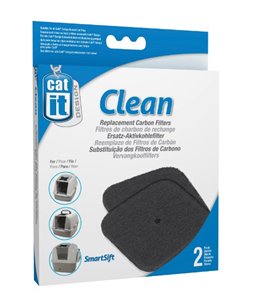 Ca koolstoffilter navulling kattentoilet 2st