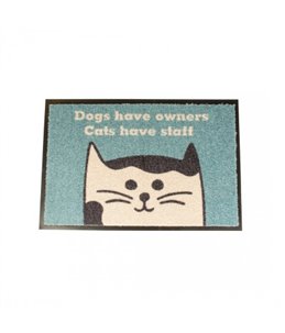Vloermat indoor "cats have staff"