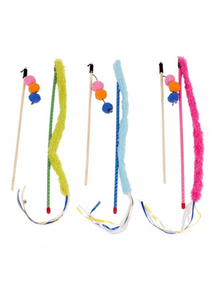 Speelhengel set - pluche straat & balletjes - mix