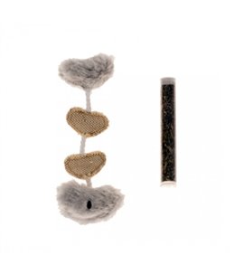 Pluche & jute vis met catnip