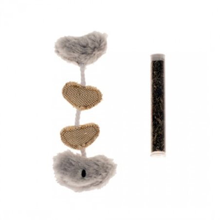 Pluche & jute vis met catnip