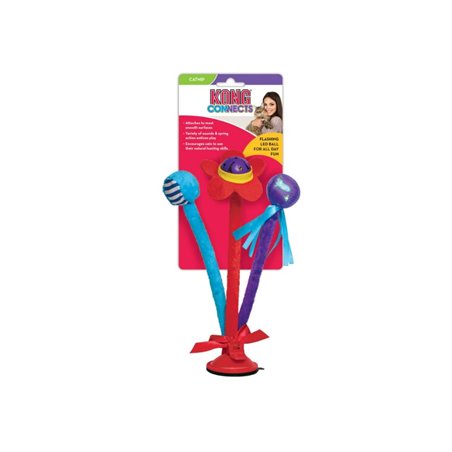 Kong cat connects bat 'n spring