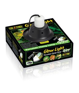 Ex klemlamp + glow reflector porselein
