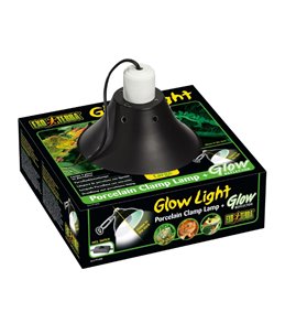 Ex klemlamp + glow reflector porselein