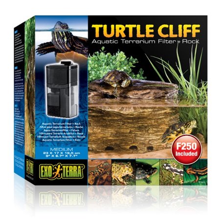 Exo Terra turtle cliff terrarium met filter + rots