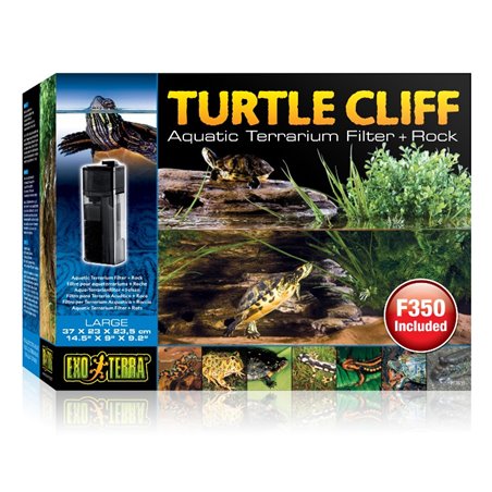 Exo Terra turtle cliff terrarium met filter + rots