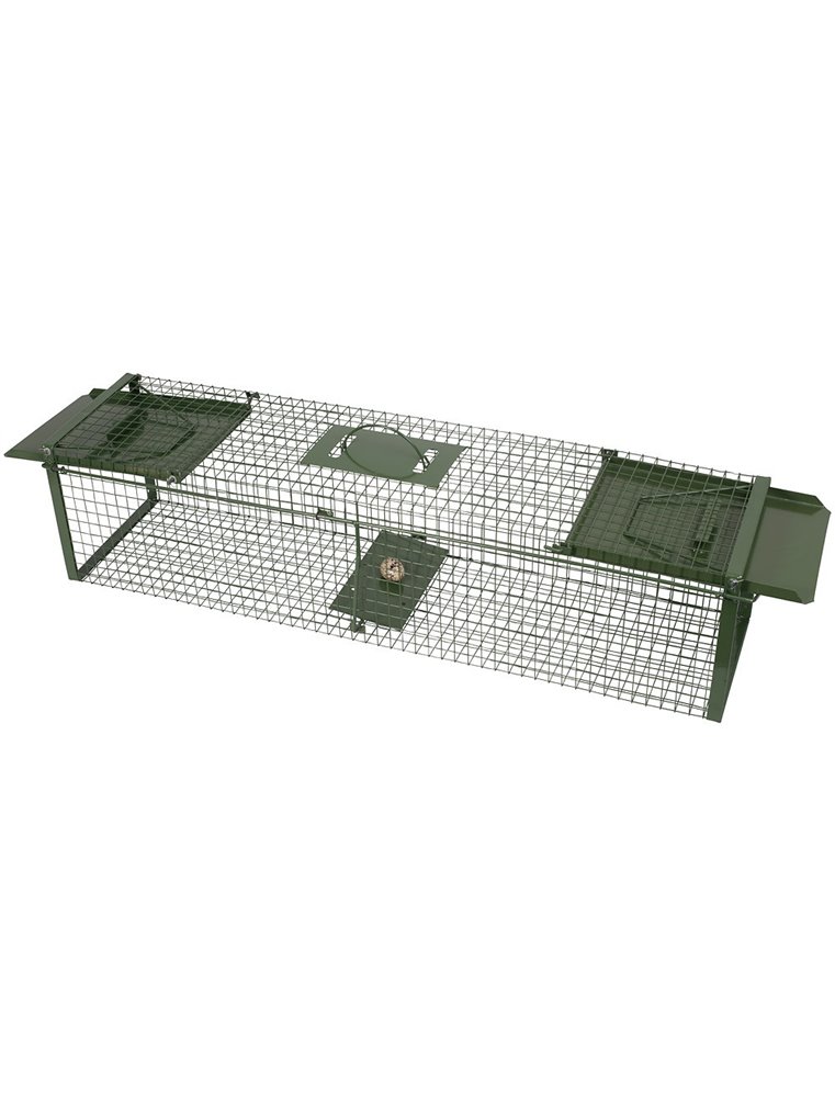 Vangkooi 100x24x24cm, 2 openingen groen