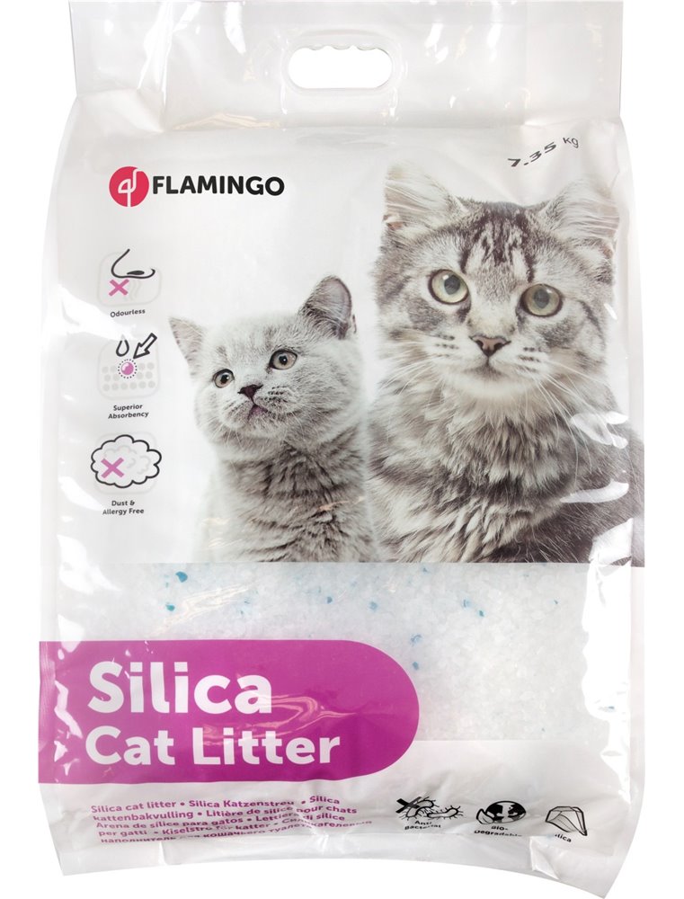 Kattenbakvulling silica 17l