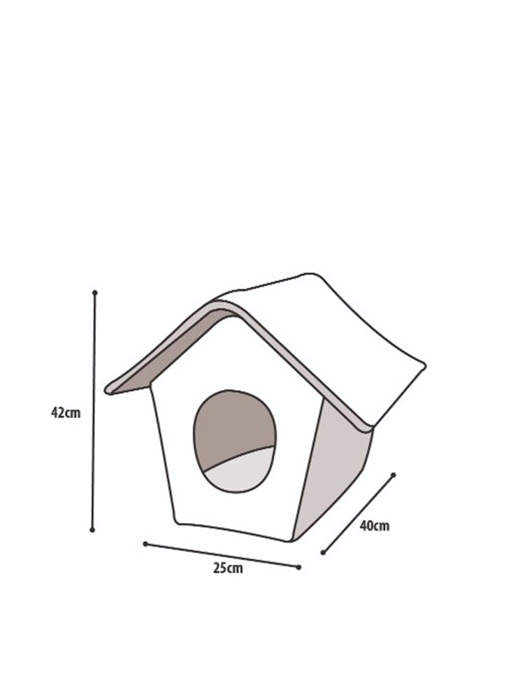 Cathome opvouwb cosy cottage bruin