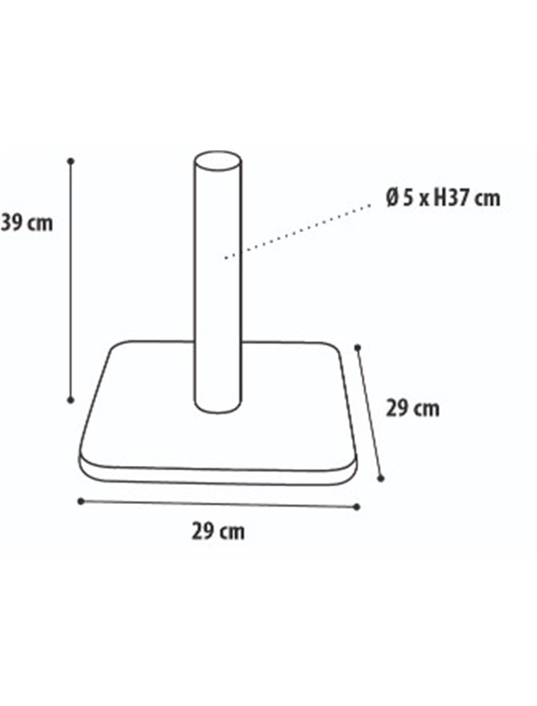 Krabpaal polset s grijs 29x29x39